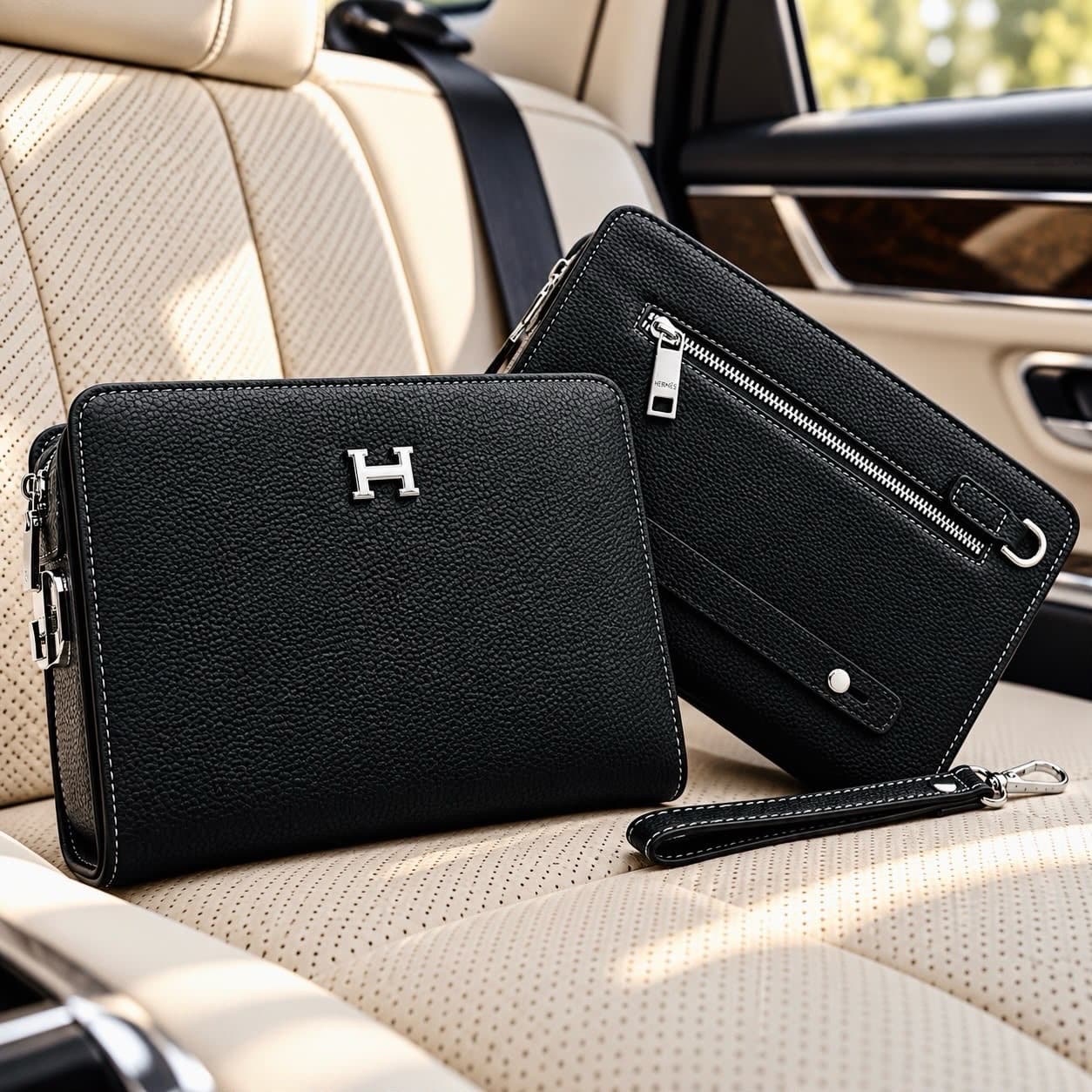 Hermès-Style Leather Pouch v3