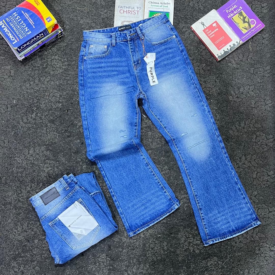 Flared Jeans in Two Denim Shades