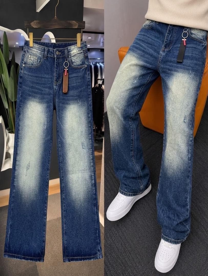 Solid Navy Blue Jeans