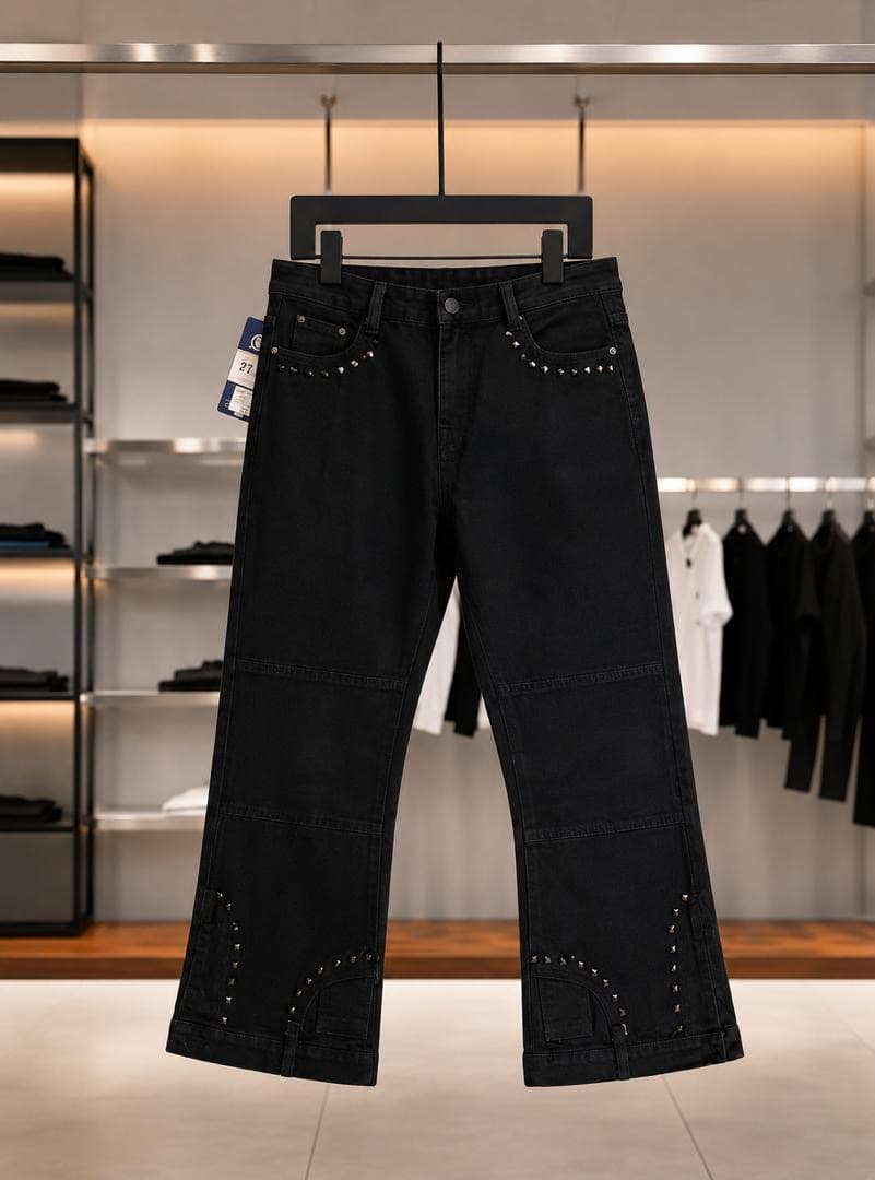 Studded Black Designer Jeans
