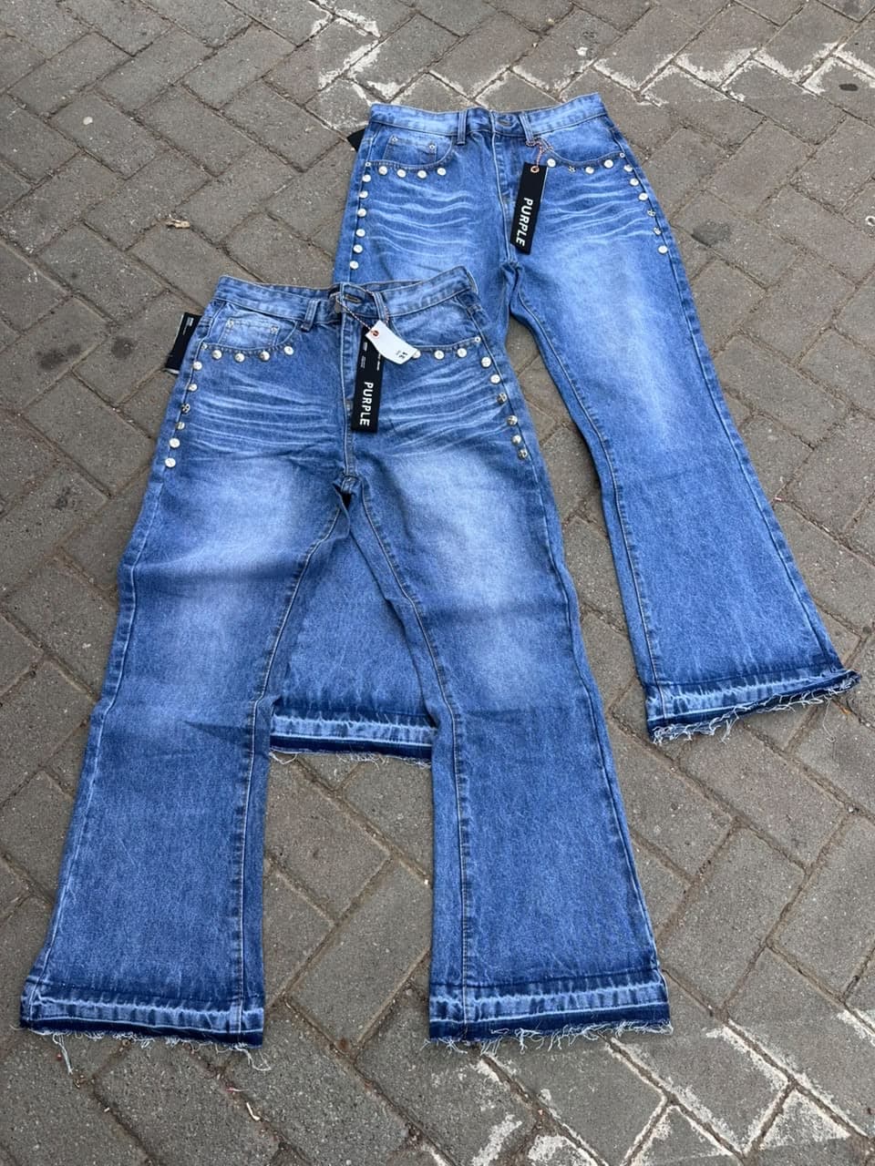 Blue Baggy-Fit Jeans