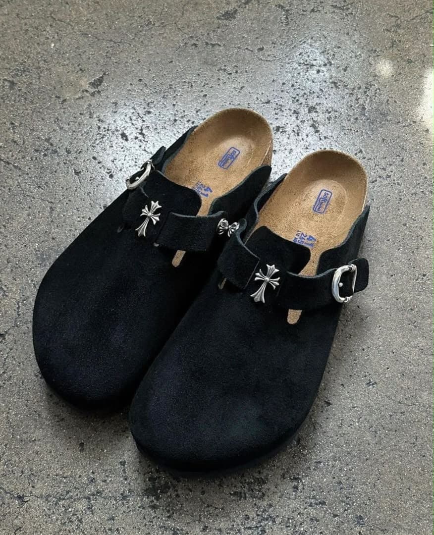Chrome Hearts x Birkenstock Boston Clogs