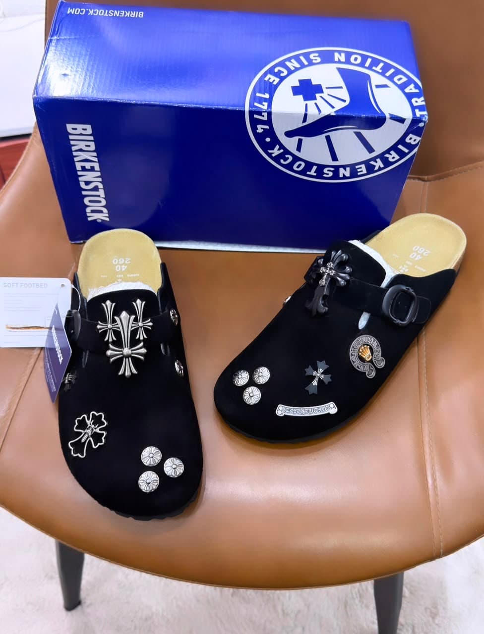 Chrome Hearts x Birkenstock Boston Clogs, V2