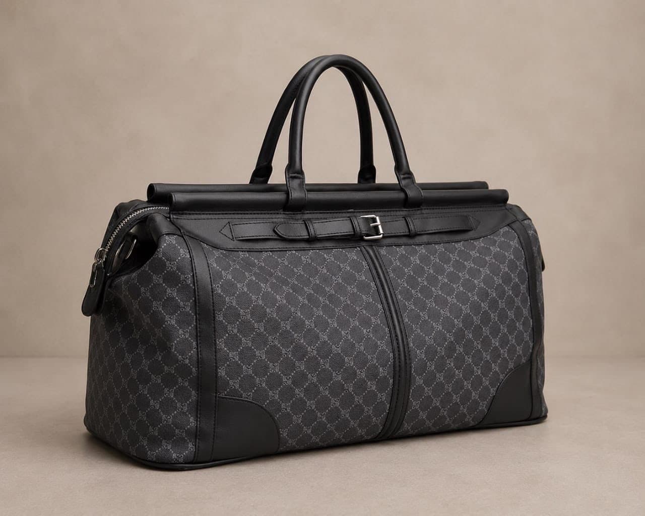 Classic Leather Duffel Bag