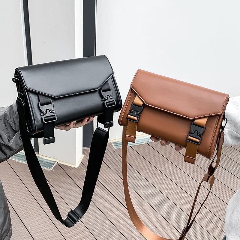 Buckle-Strap Crossbody Bag